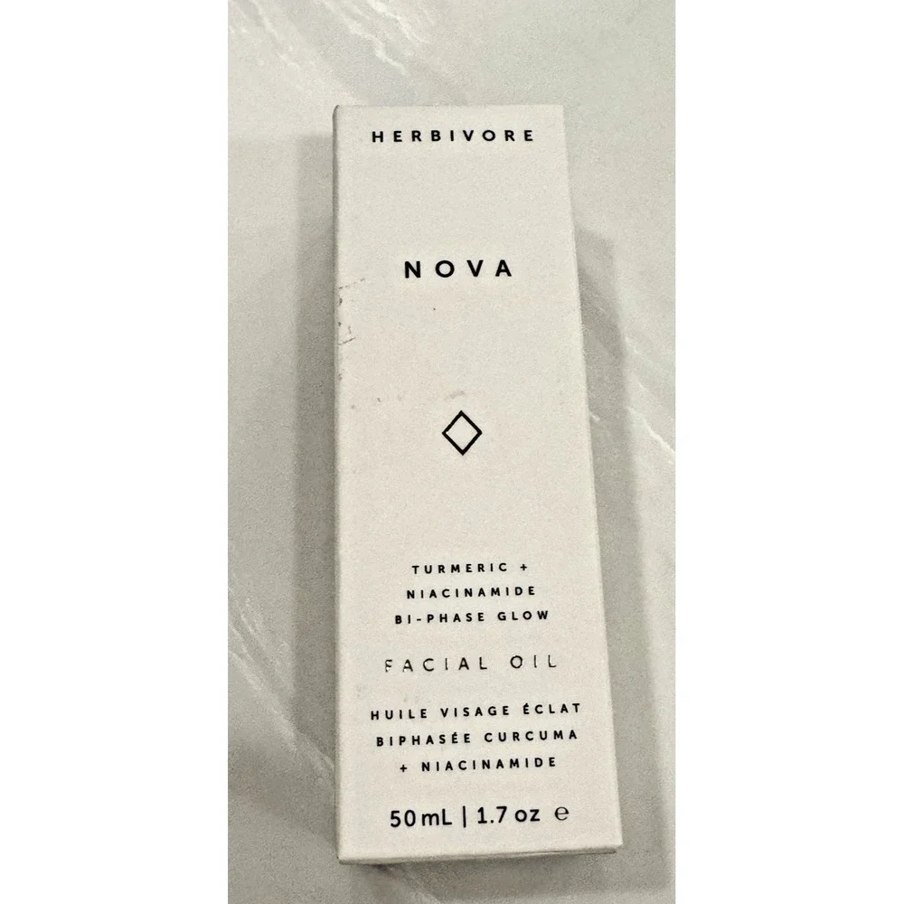 HERBIVORE Nova Brightening Facial Oil 1.7oz Turmeric + Niacinamide NIB
